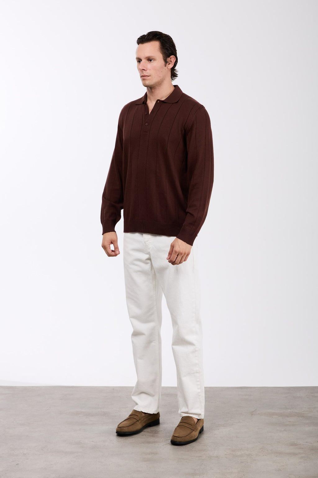 K3475 Langarm-Poloshirt