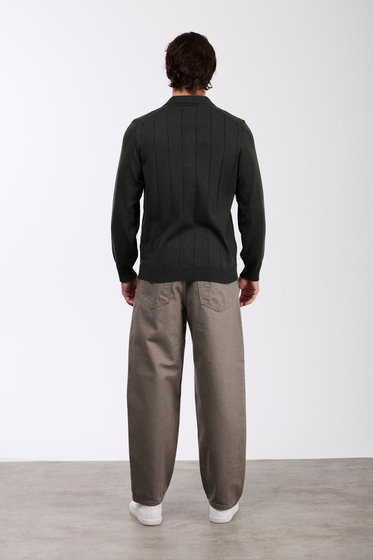 K3475 Langarm-Poloshirt
